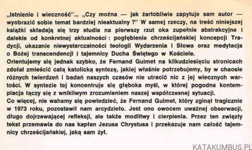 Istnienie i wieczność. FERNAND GUIMET