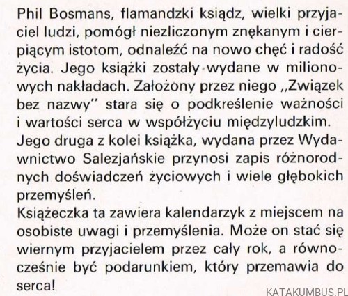 Z sercem przez cały rok. PHIL BOSMANS