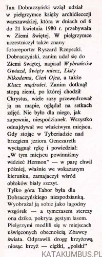 Ziemia Ewangelii. JAN DOBRACZYŃSKI