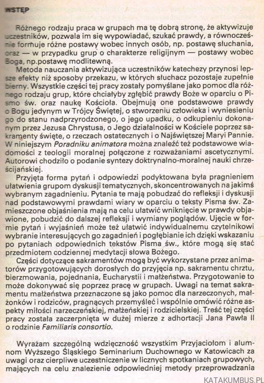 Poradnik animatora. ks. MICHAŁ KASZOWSKI