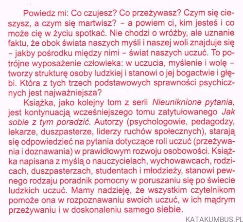 Świat ludzkich uczuć. red. WŁADYSŁAW SZEWCZYK