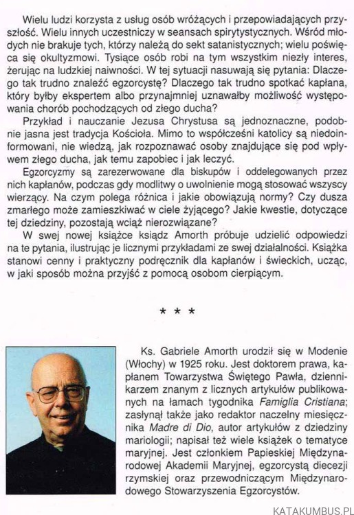 Nowe wyznania egzorcysty. GABRIELE AMORTH
