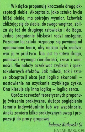 Akceptacja siebie. TADEUSZ KOTLEWSKI SJ