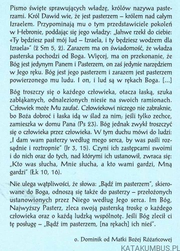 Bądź im pasterzem. DOMINIK WIDER OCD