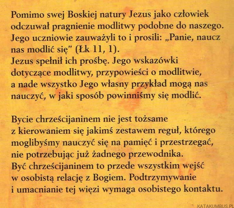 Uczmy się modlić jak Chrystus. GEORGE MARTIN