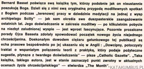 Zacznijmy znów modlić się. BERNARD BASSET