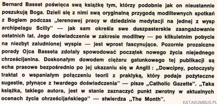 Zacznijmy znów modlić się. BERNARD BASSET