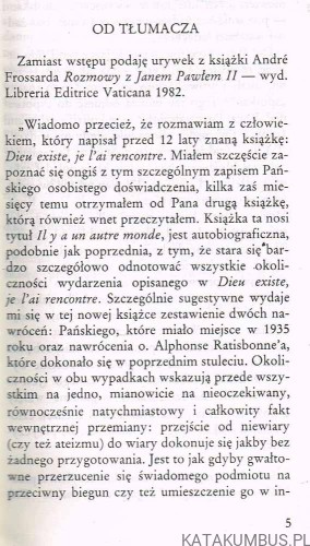 Istnieje inny świat. ANDRE FROSSARD