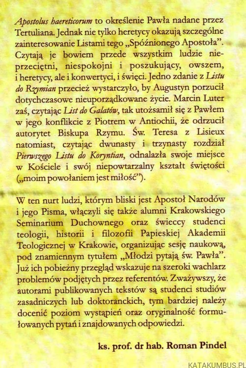 Wokół uniwersalizmu Pawła Apostoła. PRACA ZBIOROWA.