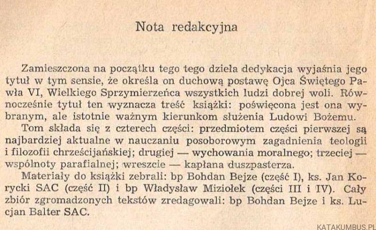 W służbie Ludowi Bożemu. Powołanie człowieka t. 6