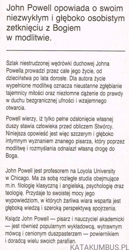 Poczułem jego dotyk. JOHN POWELL SJ