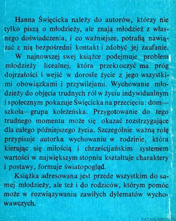 U progu. HANNA ŚWIĘCICKA