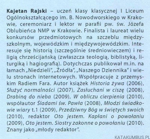 Wsłuchani w słowo. Refleksje na niedziele i święta roku A. KAJETAN RAJSKI