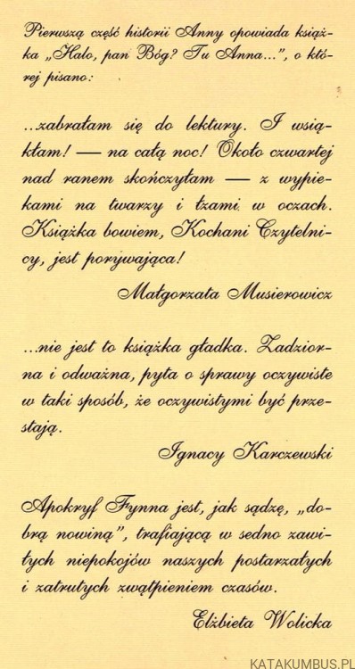 Anna i Czarny Rycerz. FYNN