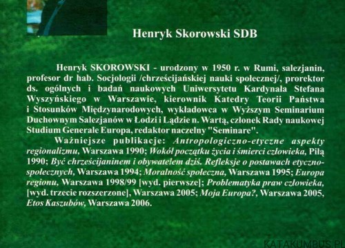 Europa regionu. HENRYK SKOROWSKI