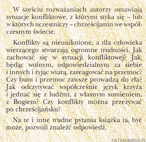 Konflikty i pojednanie. PRACA ZBIOROWA