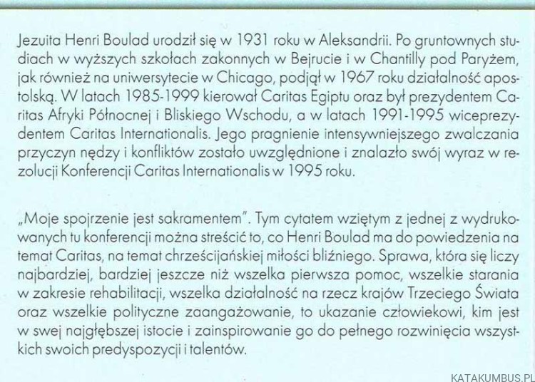 Mistyka a zaangażowanie społeczne. HENRI BOULAD SJ