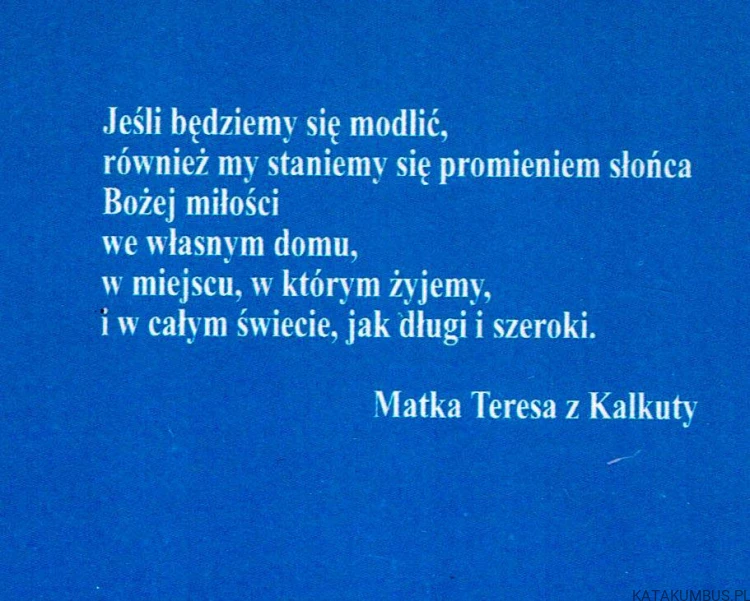 Modlimy się z Matką Teresą. PRACA ZBIOROWA