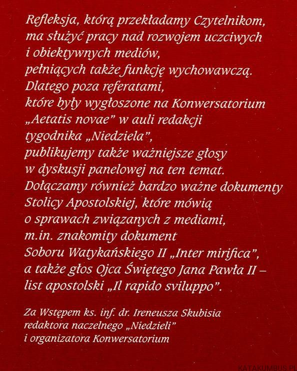 Mediokracja w Polsce. Red. Ks. IRENEUSZ SKUBIŚ