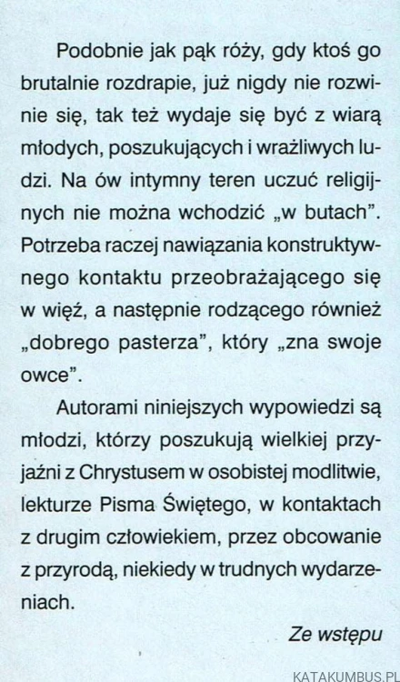 Młodzi o wierze. Cz. I. Ks. ZBIGNIEW KRZYSZOWSKI