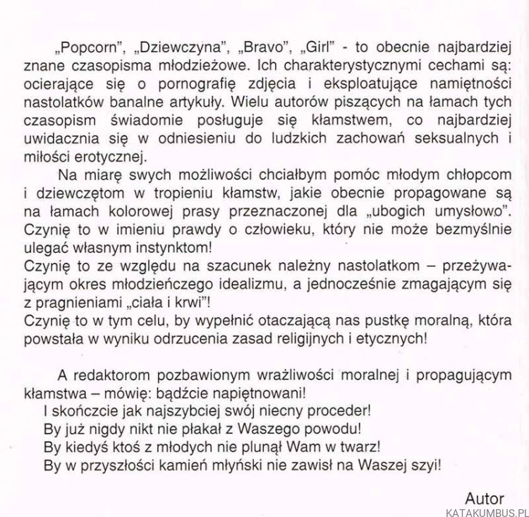 Nie pozwólcie się okłamywać. Ks. HENRYK ŁUCZAK