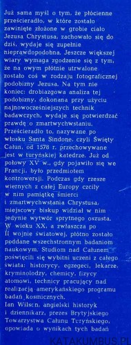 Całun Turyński. IAN WILSON