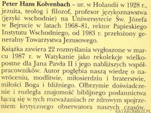 Wielkanocna droga. PETER HANS KOLVENBACH SJ