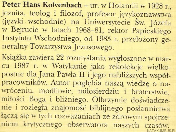 Wielkanocna droga. PETER HANS KOLVENBACH SJ