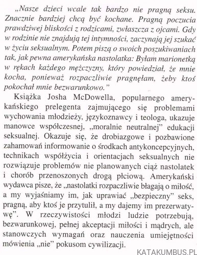 Mity edukacji seksualnej. JOSH MCDOWELL