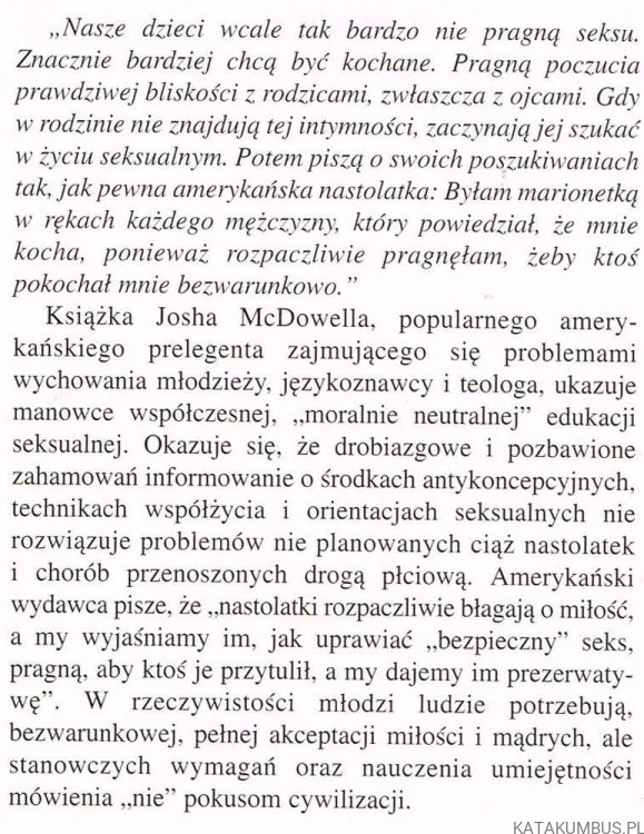 Mity edukacji seksualnej. JOSH MCDOWELL