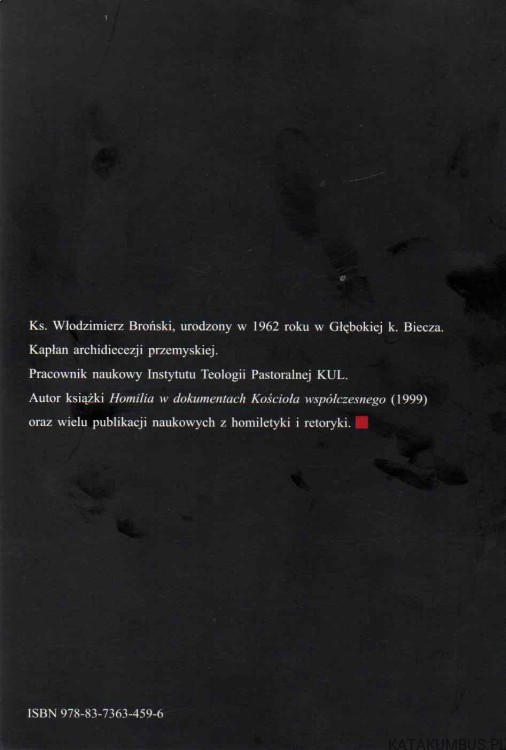 Formacja homiletyczna alumnów w Wyższych Seminariach Duchownych w Polsce. Ks. WŁODZIMIERZ BROŃSKI