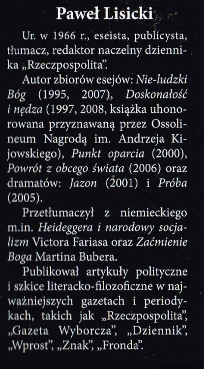 Przerwa w pracy / Paweł Lisicki