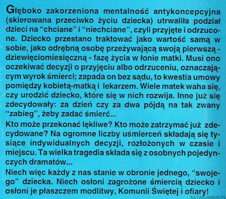 Duchowa adopcja dziecka poczętego. PRACA ZBIOROWA