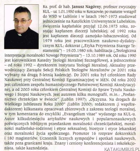 Wytrwajcie w miłości mojej. KS. JANUSZ NAGÓRNY