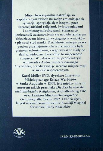 Teologia Misji. Wprowadzenie. KAROL MULLER SVD