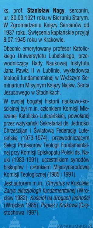 Ty jesteś Piotr. ks. STANISŁAW NAGY SCJ