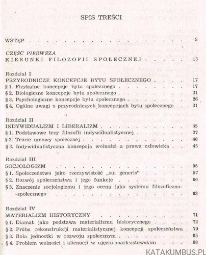 Filozofia społeczna / Ks. Józef Majka