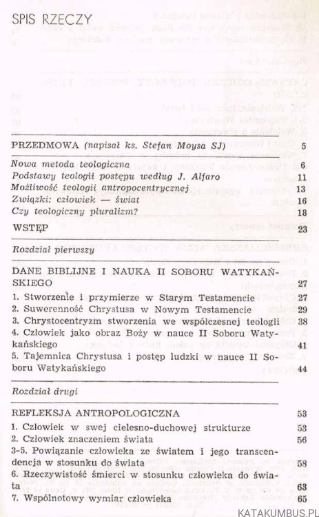 Teologia postępu ludzkiego. ks. JUAN ALFARO SJ