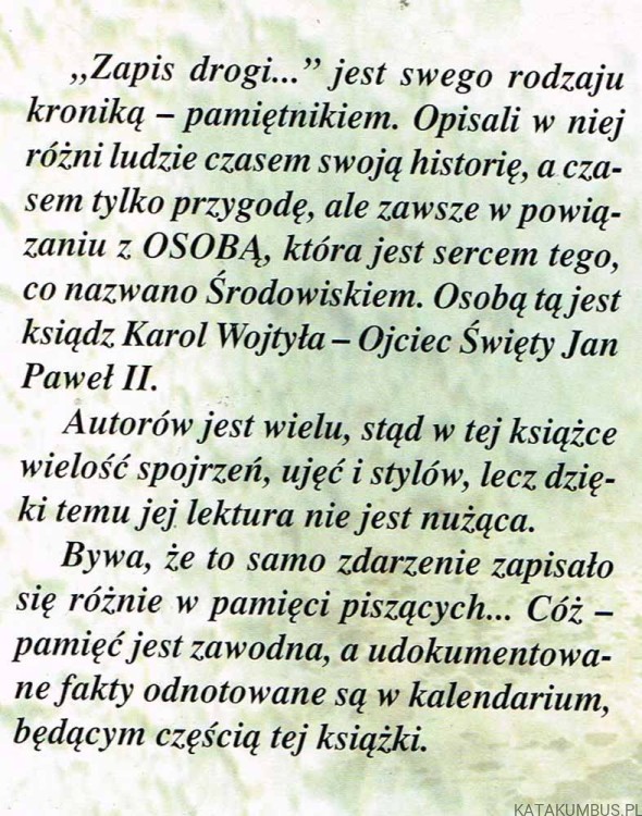 Zapis drogi... PRACA ZBIOROWA