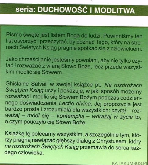 Na rozdrożach Świętych Ksiąg. GHISLAINE SALVAIL