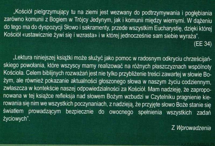Chrześcijanin we wspólnocie Kościoła. Ks. JAN MIKULSKI