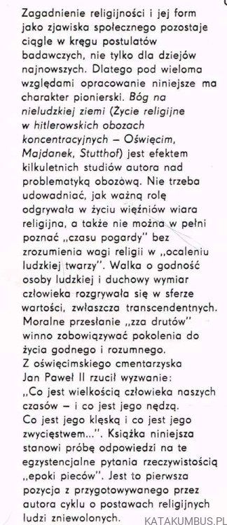 Bóg na nieludzkiej ziemi. Wiesław Jan Wysocki
