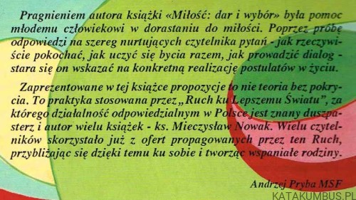 Miłość, dar i wybór. PRACA ZBIOROWA