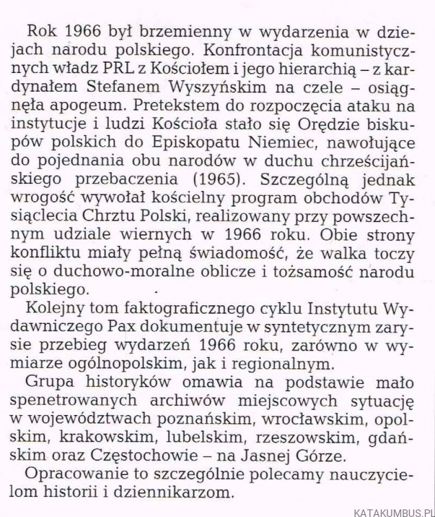 Millennium polskie. Walka o rząd dusz / Cyprian Wilanowski