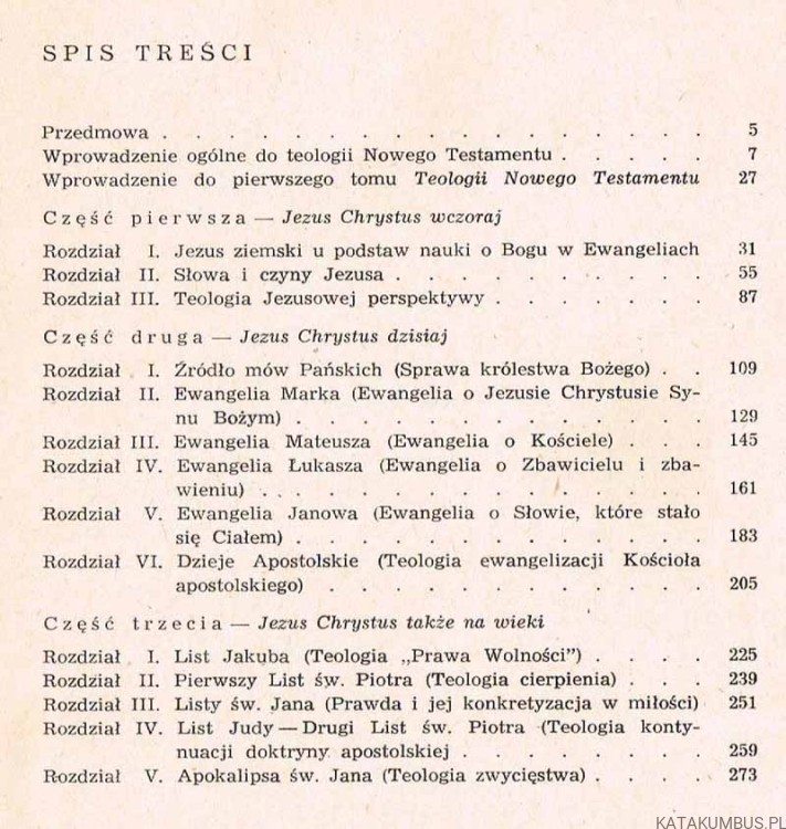 Teologia Nowego Testamentu. HUGOLIN LANGKAMMER