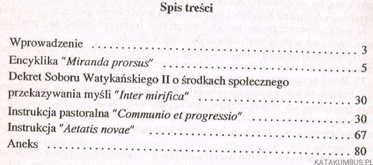 Prasa, radio, telewizja, film w nauczaniu Kościoła. KAROL KLAUZA