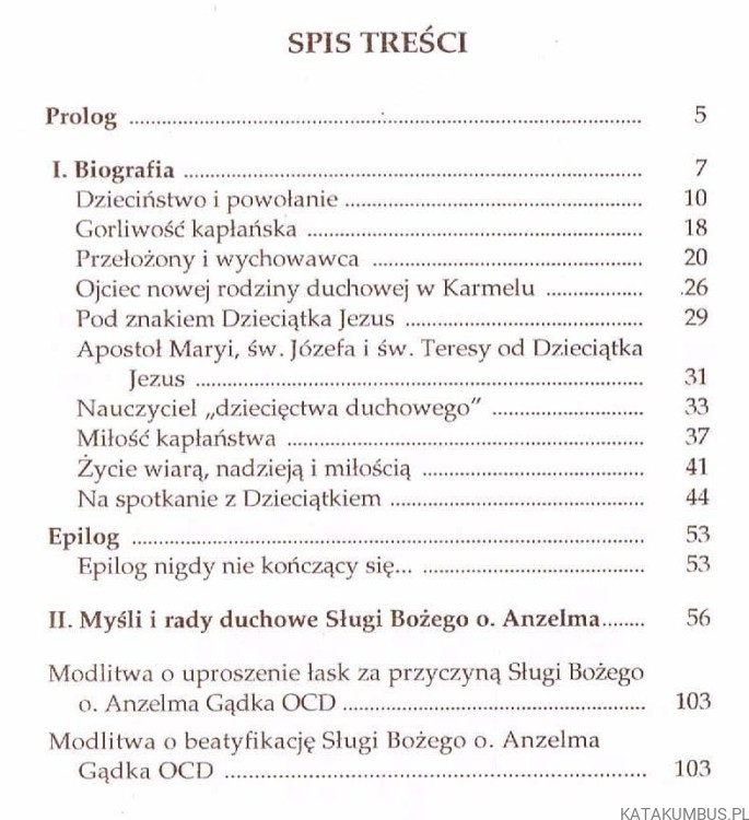 Sługa Boży Ojciec Anzelm od Św. Andrzeja Corsini. O. OTTO FILEK OCD 2