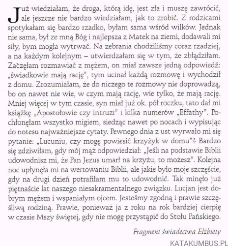 wreszcie, synu, wróciłeś... tak czekałem! Świadectwa powrotów do Kościoła katolickiego. TADEUSZ KUNDA