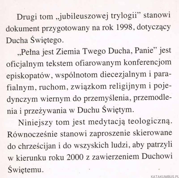 Pełna jest Ziemia Twego Ducha, Panie. PRACA ZBIOROWA