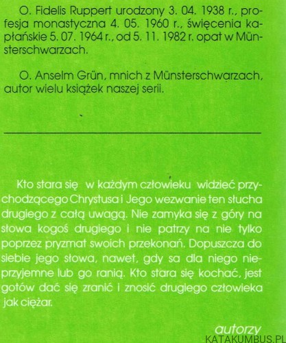 Chrystus w bracie. FIDELIS RUPPERT OSB, ANSELM GRUN OSB